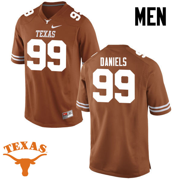 Men #99 Chris Daniels Texas Longhorns College Football Jerseys-Tex Orange